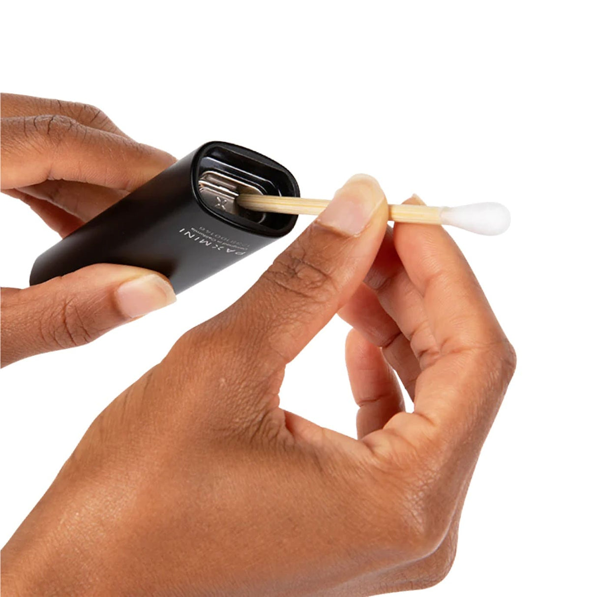 PAX Cleaning Swabs in use