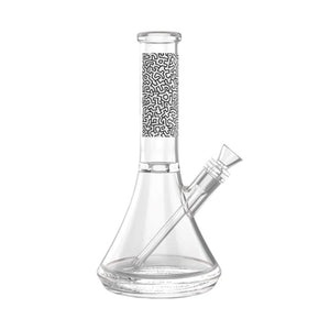 Svart & Vit Glasbong av Keith Haring