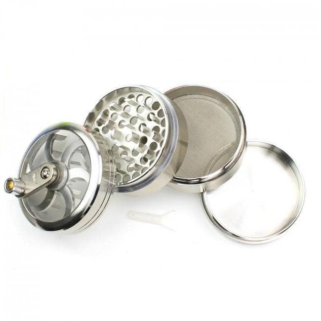 Alugrinder with crank (4-part)